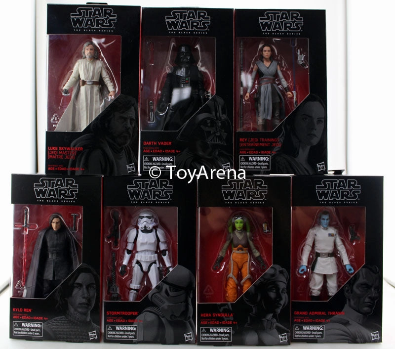Hasbro Star Wars Black Series Last Jedi Wave 23 Set of 7 6 Inch Action Figure Legacy Item Superhero Replica