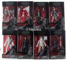 Baroque Figure Passionate Pursuit Hasbro Star Wars Black Series Last Jedi Wave 24 Set of 8 6 Inch Action Figure