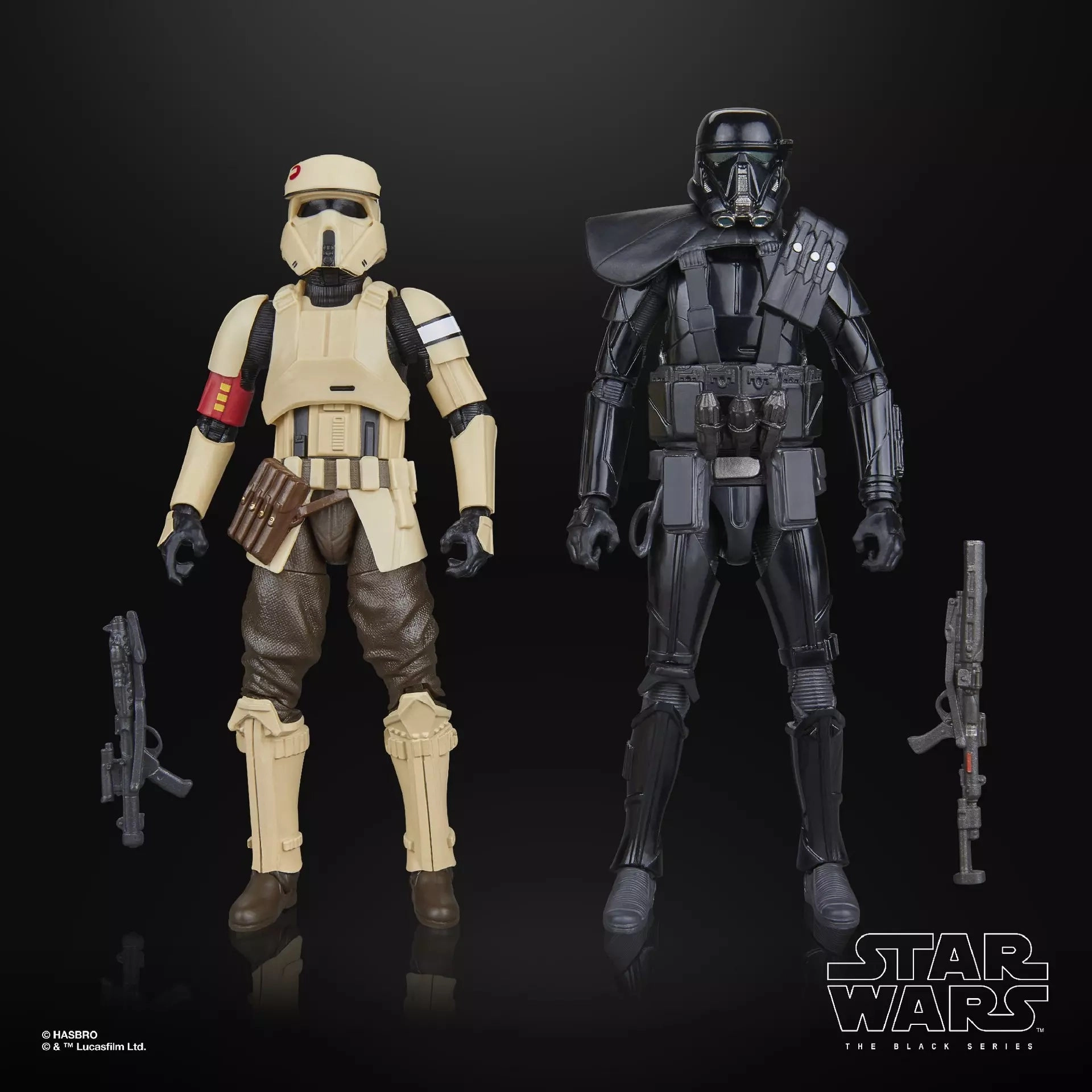 Vinyl Replica Hasbro Star Wars Black Series Rogue One Shoretrooper and Death Trooper 2 Pack 6 Inch Action Figure
