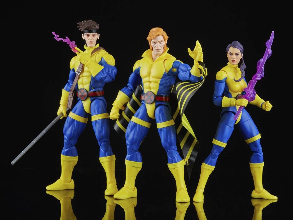 Marvel Legends The Uncanny X-Men 60th Anniversary Banshee, Gambit and Psylocke 3-Pack Action Figure Seasonal Rotation