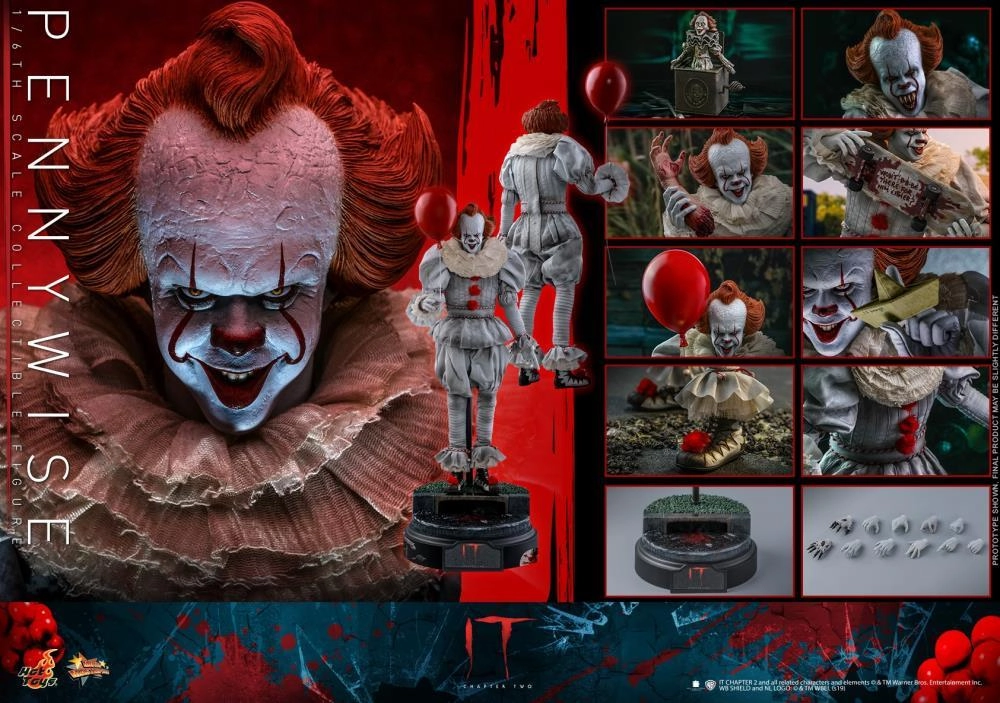 Hot Toys 1/6 IT Chapter 2 Pennywise Sixth Scale Action Figure MMS555 Wholesale Price