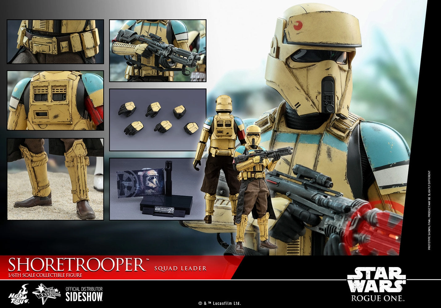 Hot Toys 1/6 Star Wars: Rogue One: A Star Wars Story Shoretrooper Squad Leader Sixth Scale MMS592 Shareable Content