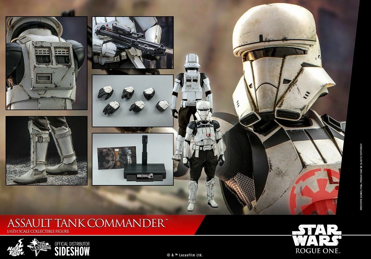 Hot Toys 1/6 Star Wars: Rogue One Assault Tank Commander Sixth Scale MMS587 Vintage Toy Influencer Pick