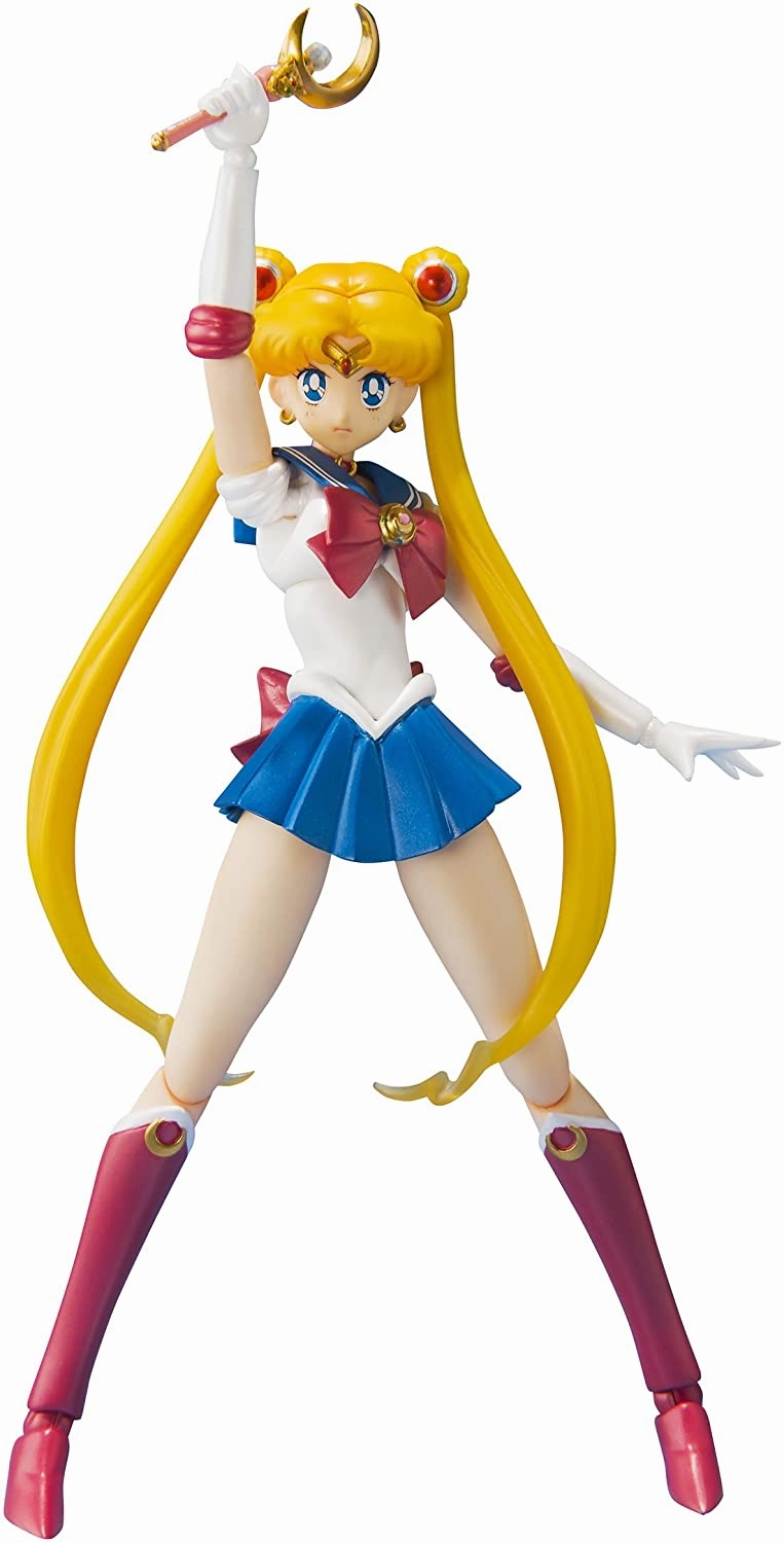 Reaction Time Experiment Design S.H. Figuarts Sailor Moon with Luna Action Figure 1st Edition W/ Bonus Face