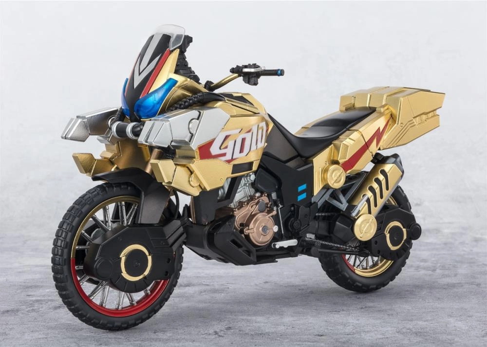 S.H. Figuarts Kamen Rider Gotchard Gold Dash Bike Action Figure Climax Scene Molecular Bond