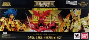 Saint Seiya Myth Cloth EX God Cloth Gemini Saga Premium Set Soul of Gold Action Figure Hand Painted