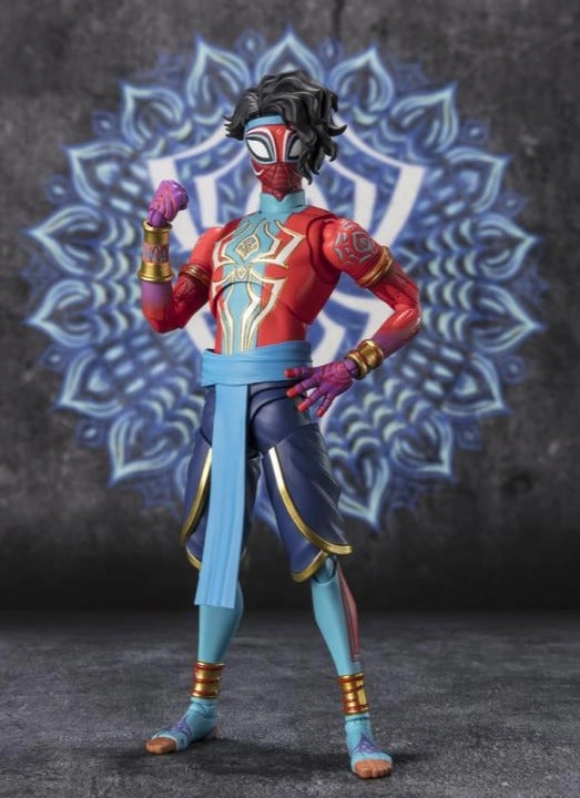 Aid Give Fantasy Skill S.H. Figuarts Spider-Man: Across the Spider-Verse Spider-Man India Action Figure