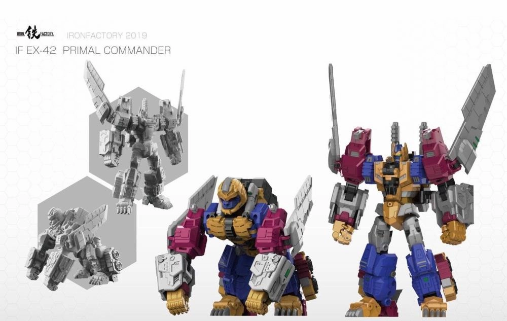 Iron Factory IF-EX43 Primal Commander Action Figure Asian Art Living room
