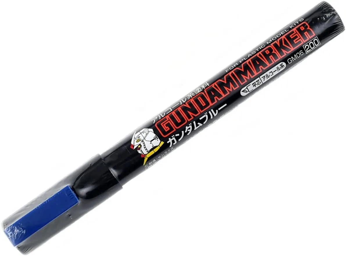 Animal Figures Audio Effect Gundam Marker GM06 Blue  - Chisel Tip Marker Paint Pen