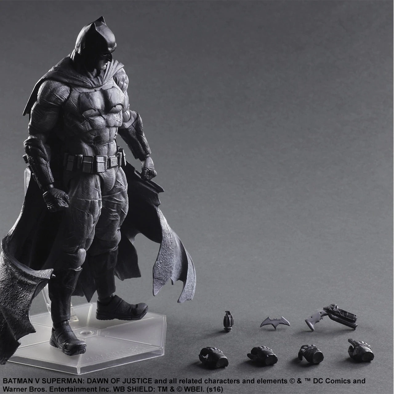 Morality Meter Plot Creation DC Universe Batman V Superman Dawn of Justice Batman Black and White Ver. Variant Play Arts Kai Action Figure