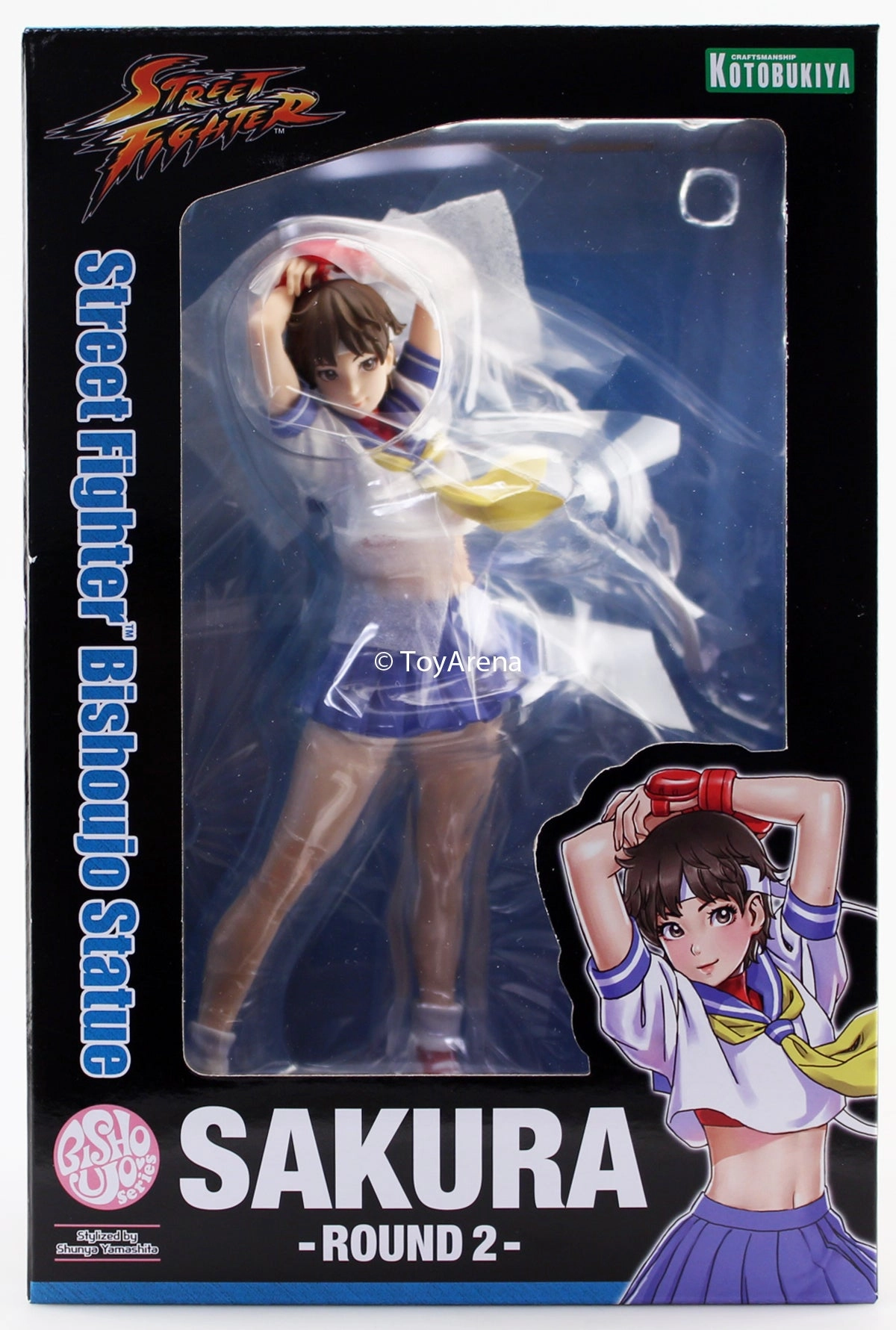 Role Playing Kotobukiya Bishoujo Street Fighter Sakura (Round 2) Statue Figure