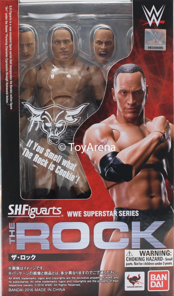 S.H. Figuarts Dwayne The Rock Johnson WWE Action Figure Film Making Asteroid Belt