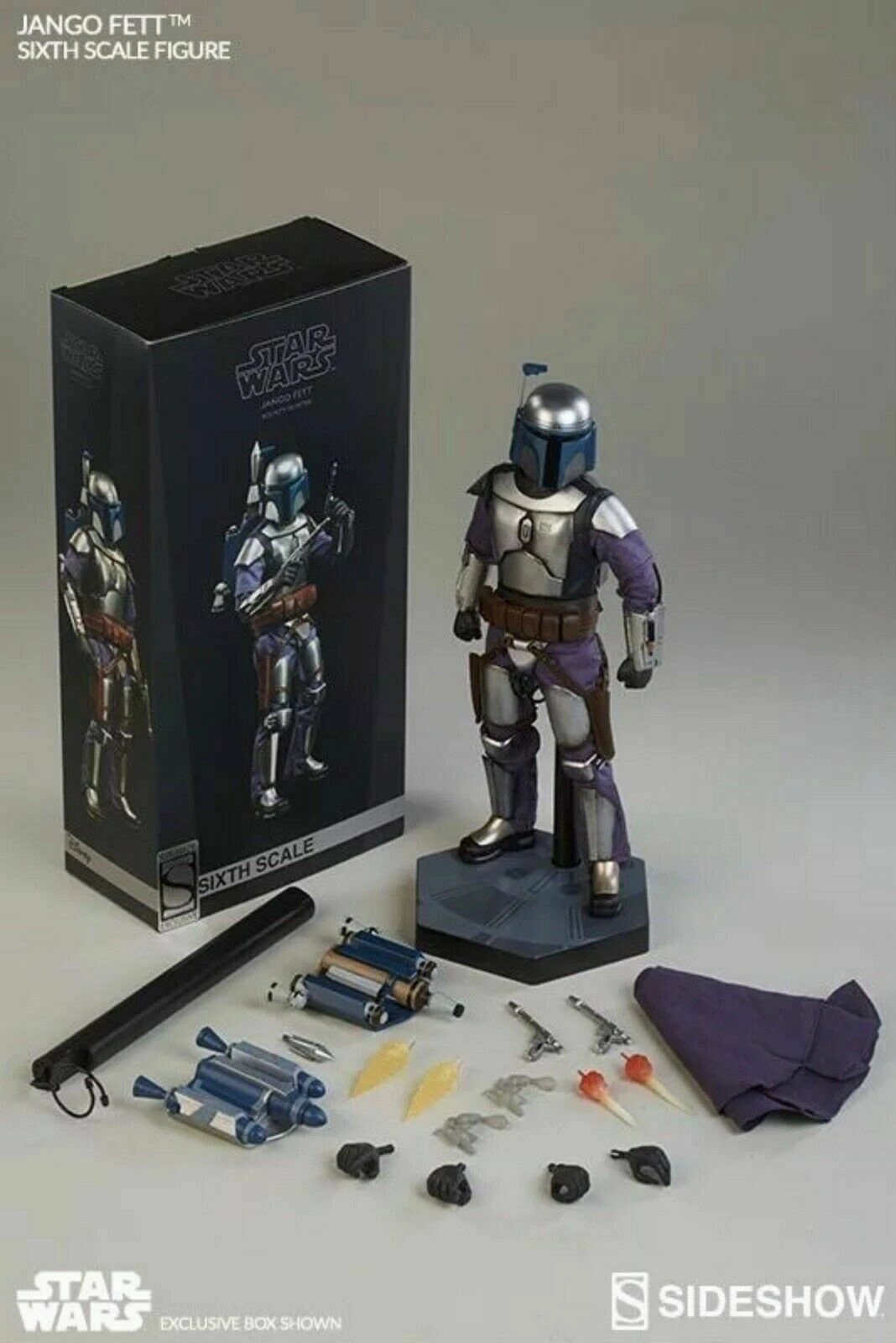 Sideshow Collectibles 1/6 Star Wars Episode II Attack of the Clones Jango Fett Sixth Scale Figure Personal Collection