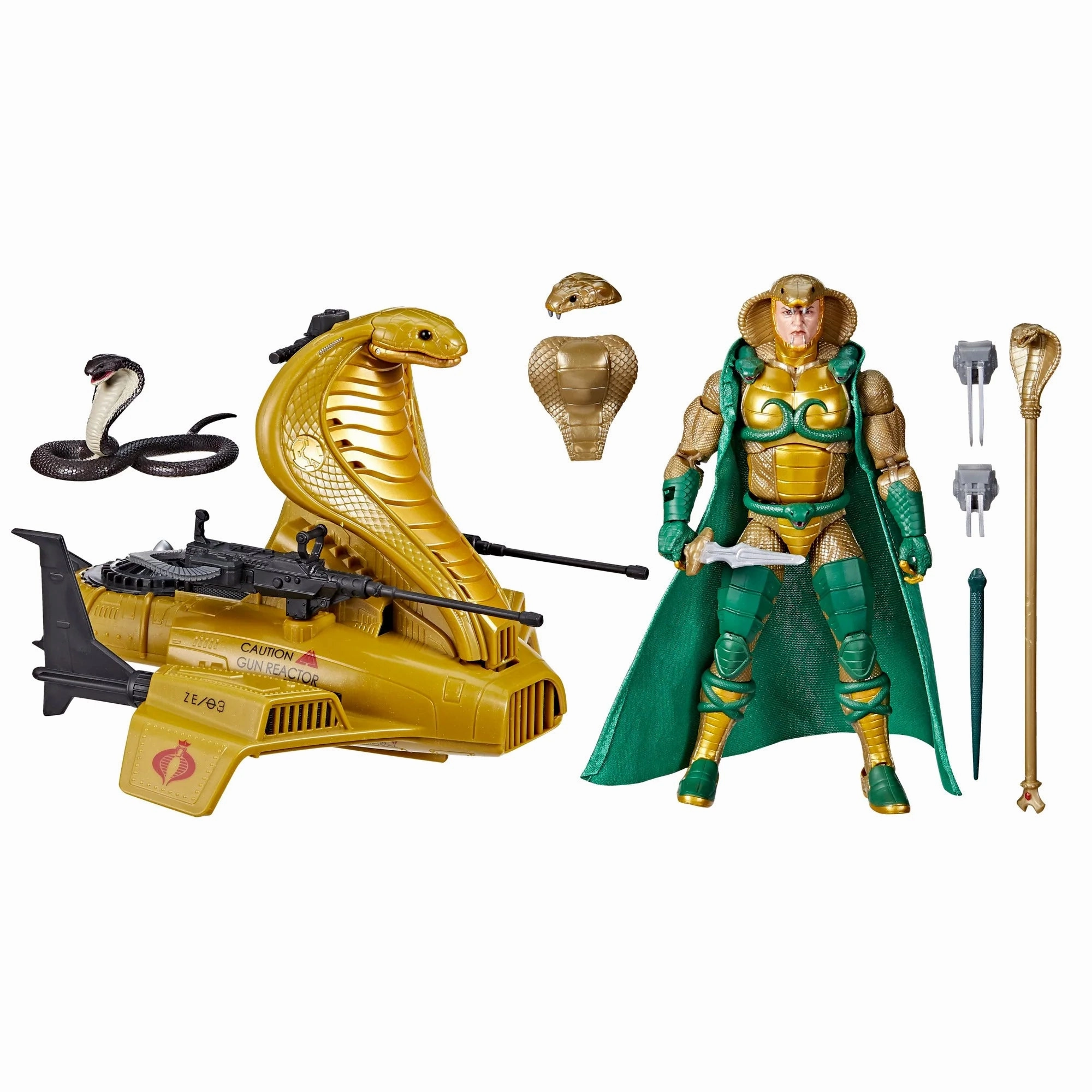 Hasbro G.I. Joe Classified Series #57 Serpentor and Air Chariot Vehicle and Action Figure Animal Crossing