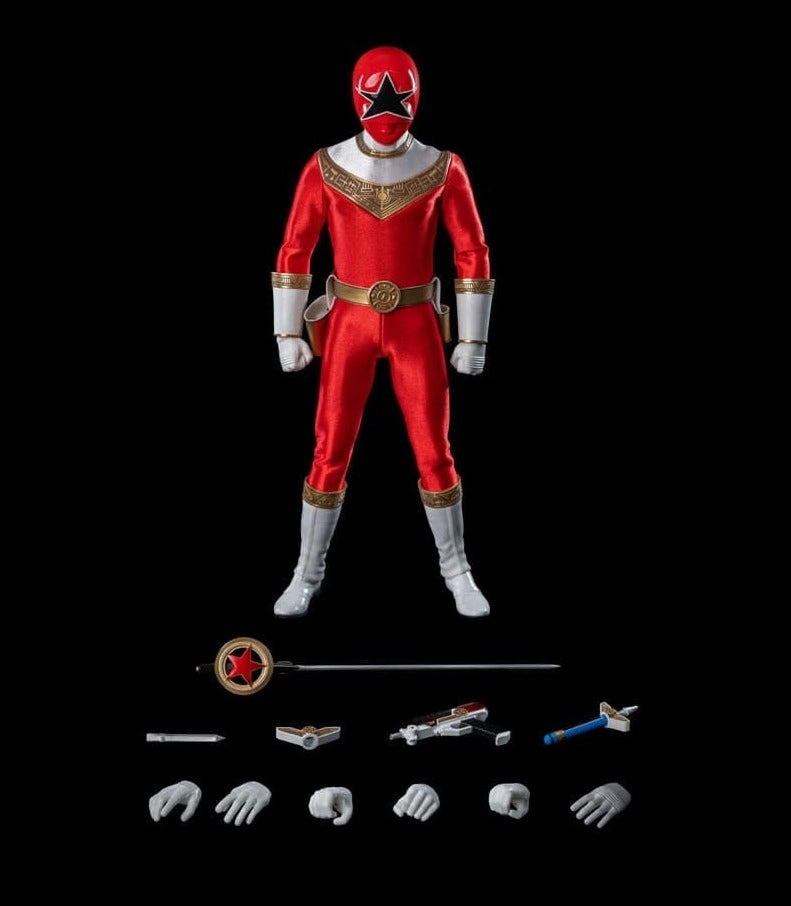Museum Standard ThreeZero FigZero 1/6 Power Rangers Zeo Ranger V Red Scale Action Figure