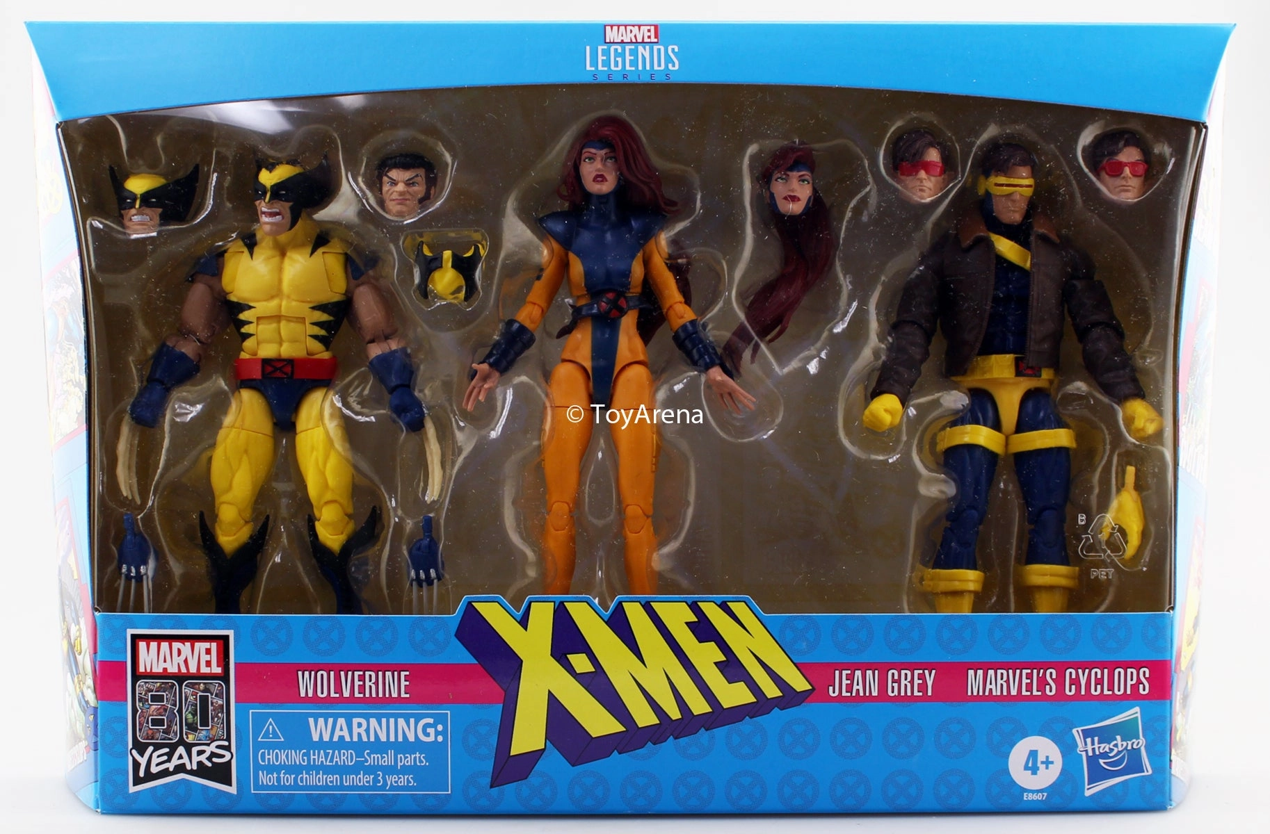 Historical Leader Marvel Legends 80th Anniversary X-Men Three-Pack Wolverine, Jean Grey, Cyclops Action Figure