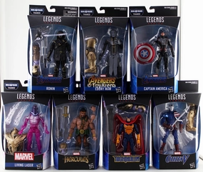 Showcase Piece Sci-Fi Model Marvel Legends Avengers End Game Wave 3 BAF Armored Thanos Set of 7