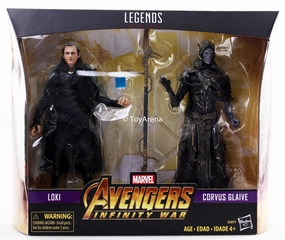 Marvel Legends Avengers Infinity War Loki & Corvus Glaive 2 Pack Action Figure Exclusive Staircase Decor