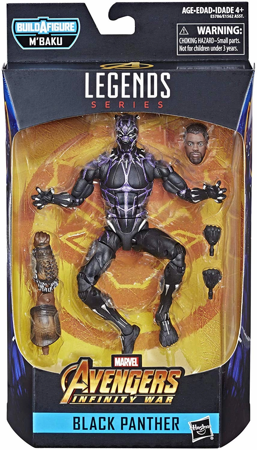 Marvel Legends Black Panther Series Vibranium Black Panther M'Baku BAF Wave Action Figure Desktop Model