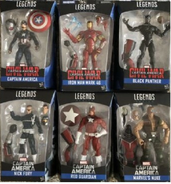 Art Toy Manga Figure Marvel Legends Captain America Civil War Wave BAF Giant Man Set of 6