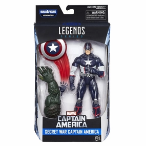 Marvel Legends Captain America Secret War Captain America Exhibition Piece Posable Replica