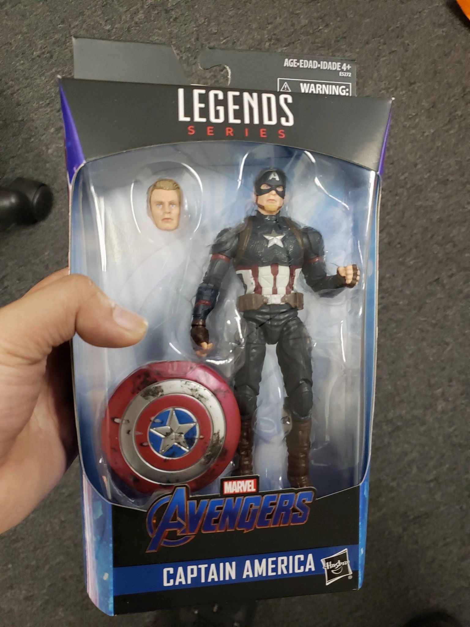 Immersive experience Realistic Art Marvel Legends End Game Worthy Captain America w/ Hammer Action Figure Walmart Exclusive