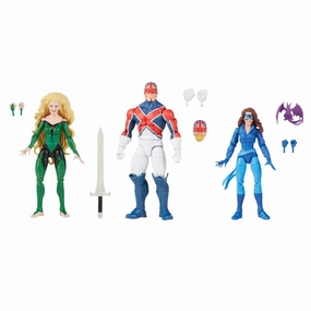 Marvel Legends Excalibur Multipack Meggan Captain Britain and Shadowcat Action Figures Ocean Animal Virtual Good