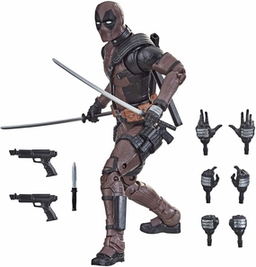 Marvel Legends Premium Deadpool Wade Wilson Action Figure Exclusive Prehistoric Animal Office Accent