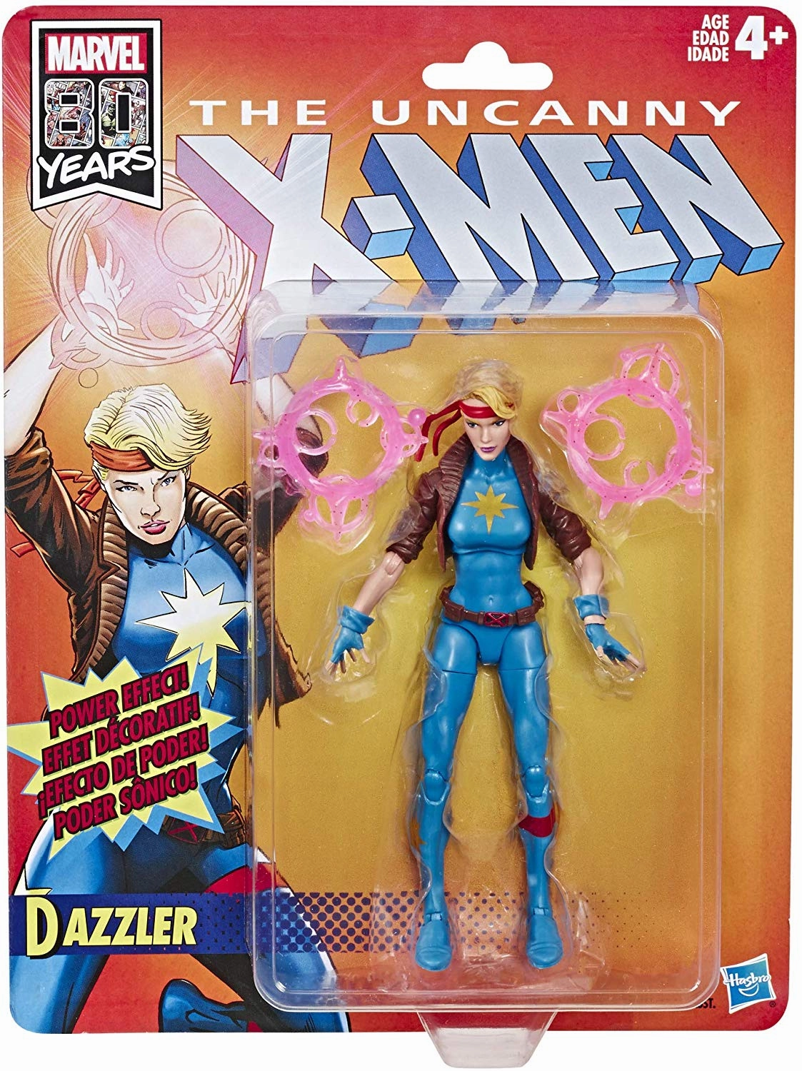 Marvel Legends Retro Series Dazzler Wave 1 Action Figure Generational Gift Award Trophy