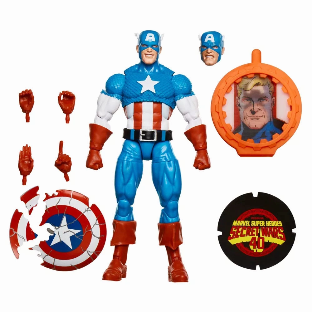 Hero Statue Artisanal Product Marvel Legends Secret War Retro Captain America Action Figure