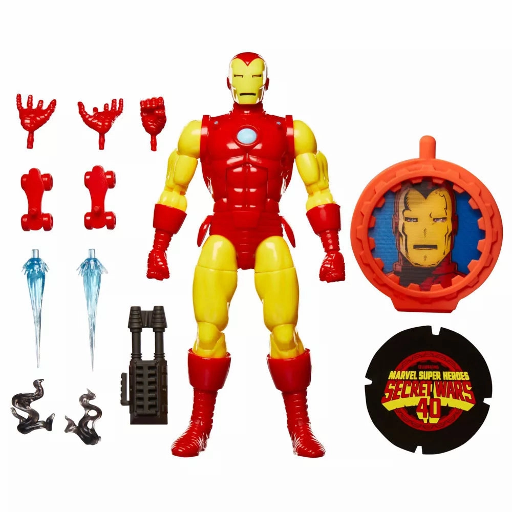 Marvel Legends Secret War Retro Iron Man Action Figure Museum Quality