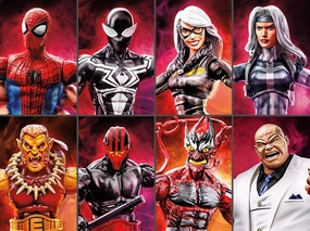 Classroom Decor Fantasy Warrior Marvel Legends Spider-Man Marvel Legends Wave 9 Set of 7 (Kingpin BAF)
