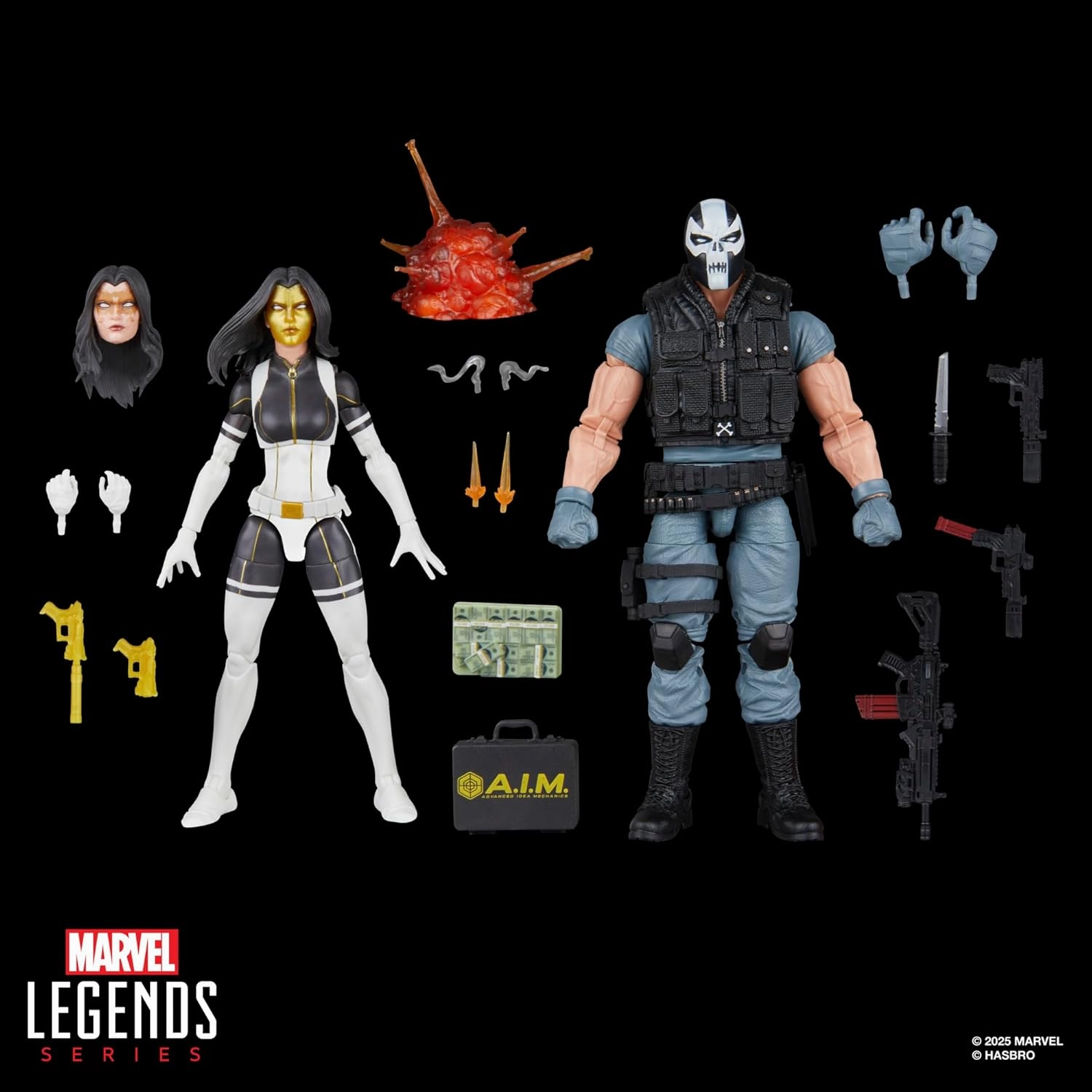 Marvel Legends Super Villains Madame Masque and Crossbones 2 Pack Action Figure Roman Figure Gaming Statue