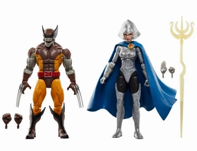 Man Cave Marvel Legends Wolverine 50th Anniversary Wolverine and Lilandra Neramani 2 pack Action Figure