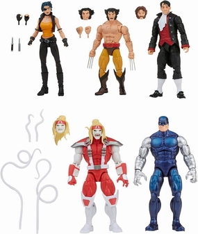 Anime Figure Marvel Legends Wolverine 5 Pack with Omega Red, Cyber, Callisto, Jason Wyngarde Action Figures