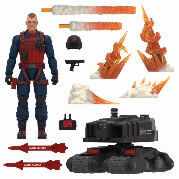 Hasbro G.I. Joe Classified Series #74 Scrap-Iron and Anti-Armor Drone Set Action Figure Stone Statue Collectors Statue