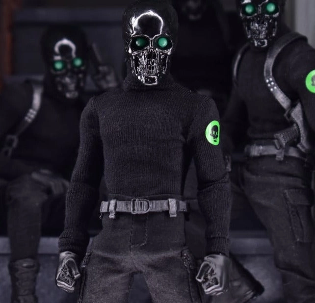 Price Guide Award Winner Mezco Toyz ONE:12 Black Skulls Death Brigade Action Figure Exclusive