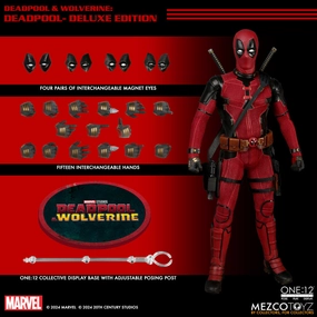 Mezco Toyz ONE:12 Collective Deadpool & Wolverine Deadpool Action Figure Anniversary Present