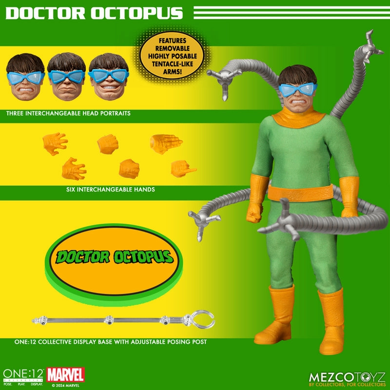 Graduation Gift Mezco Toyz ONE:12 Collective Doctor Octopus Action Figure