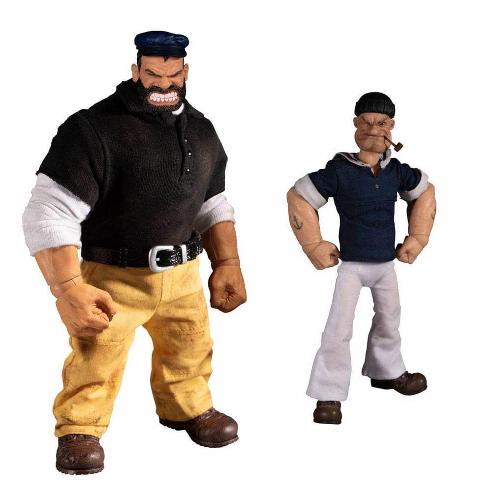 Battle Ready Recognition Gift Mezco Toyz ONE:12 Collective: Popeye & Bluto: Stormy Seas Ahead Deluxe Box Set Action Figure