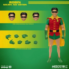 Mezco Toyz ONE:12 Collective Robin (Golden Age Edition) Action Figure Folk Art