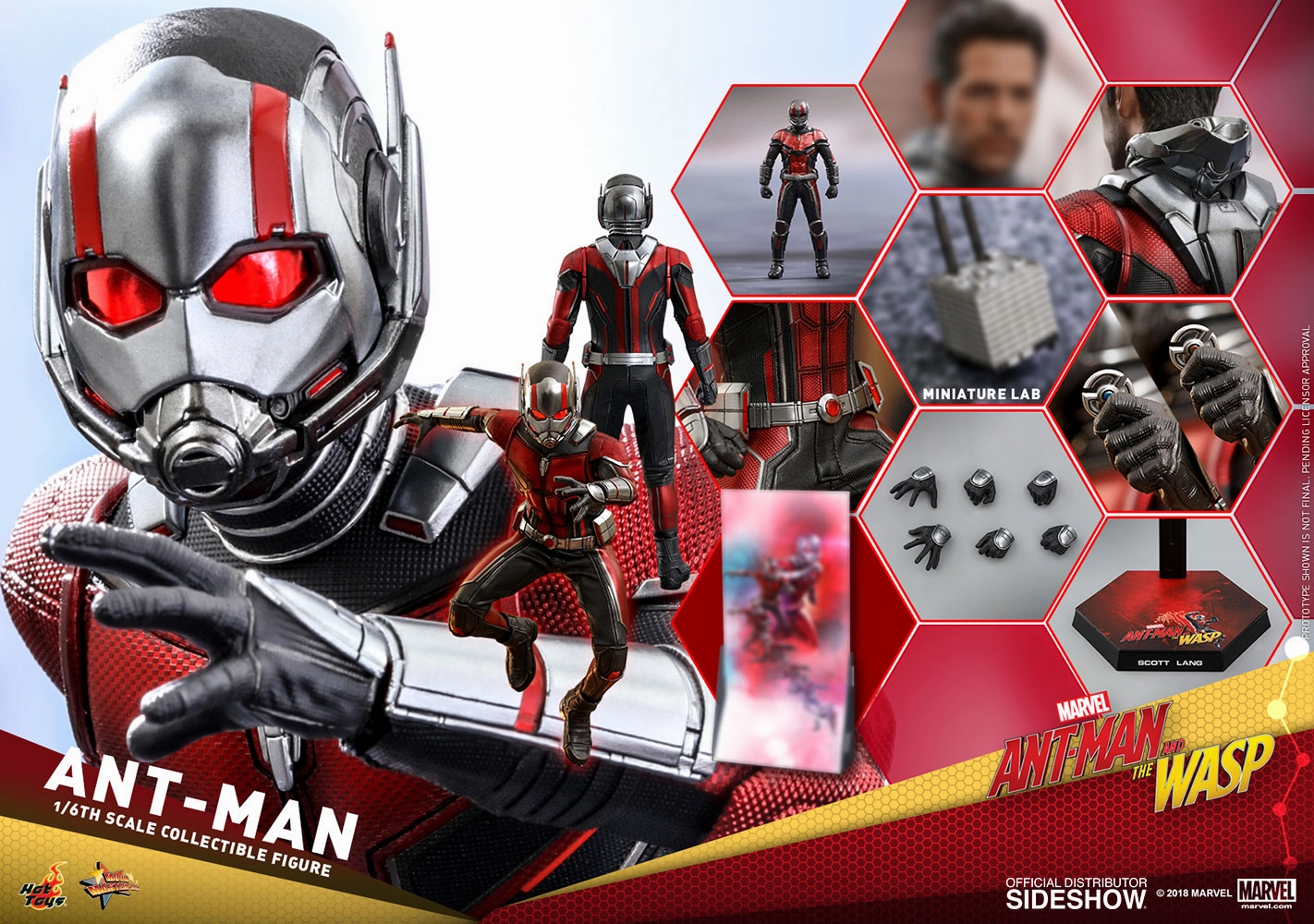 Blog Feature Painted Model Hot Toys 1/6 Ant-Man and the Wasp Movie Ant Man Sixth Scale MMS497