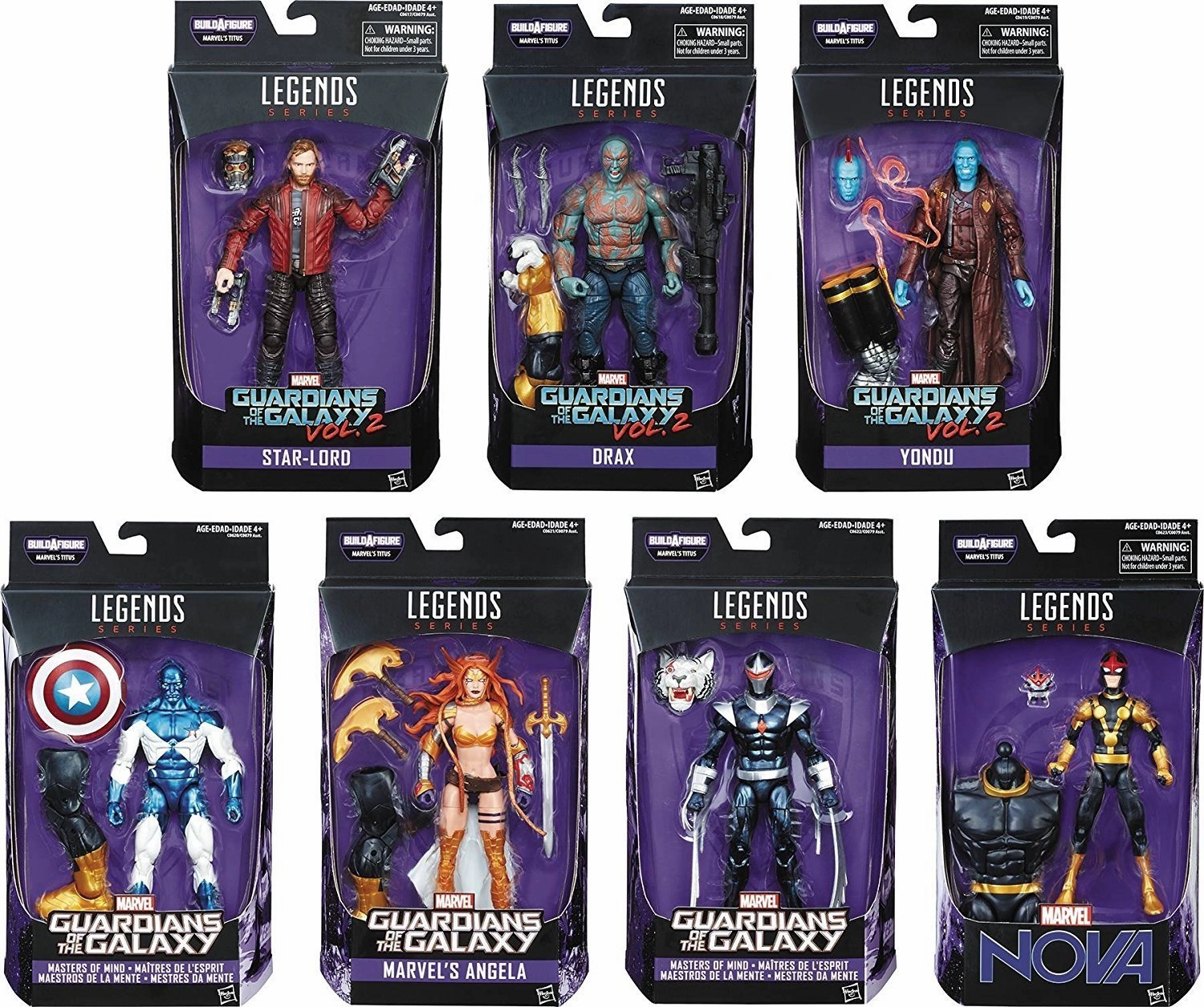 Whole Series Movie Toy Guardians of the Galaxy Marvel Legends Action Figures Wave 1