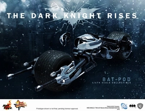 Museum Quality Hot Toys 1/6 The Dark Knight Rises Bat-Pod Sixth Scale Figure MMS177