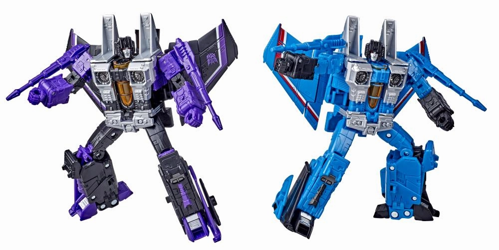 Man Cave Hasbro Transformers War for Cybertron Earthrise Voyager Thundercracker & Skywarp Seeker 2-Pack Action Figures WFC-E29