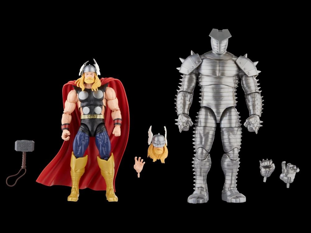 Fireplace Mantel Fantasy Sculpture Marvel Legends 60th Anniversary Avengers Beyond Earth's Mightiest Thor vs The Destroy Two Pack  Action Figure
