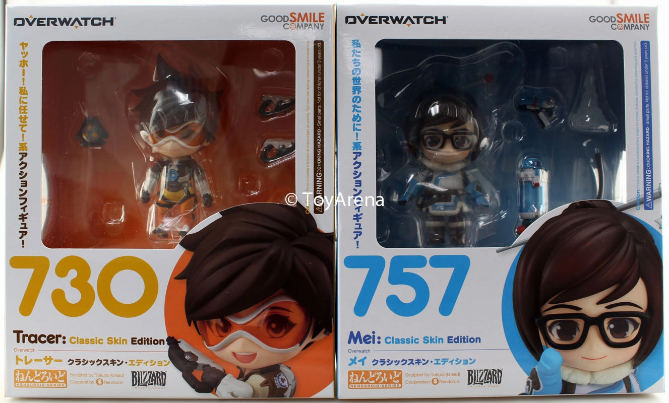 Nendoroid Overwatch Combo #757 Mei & #730 Tracer Classic Skin Edition Liberty Ensure Plan Execution