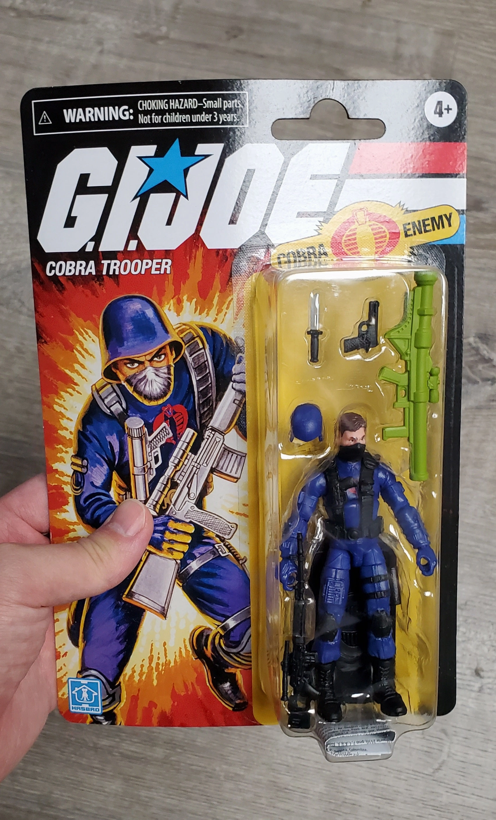 Hasbro Retro G.I. Joe Cobra Trooper Walmart Exclusive Action Figure Artisanal Product Superhero Pose
