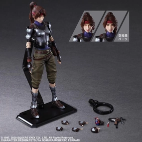 Final Fantasy VII Remake Jessie Play Arts Kai Action Figure Airplane Model Vision Statement
