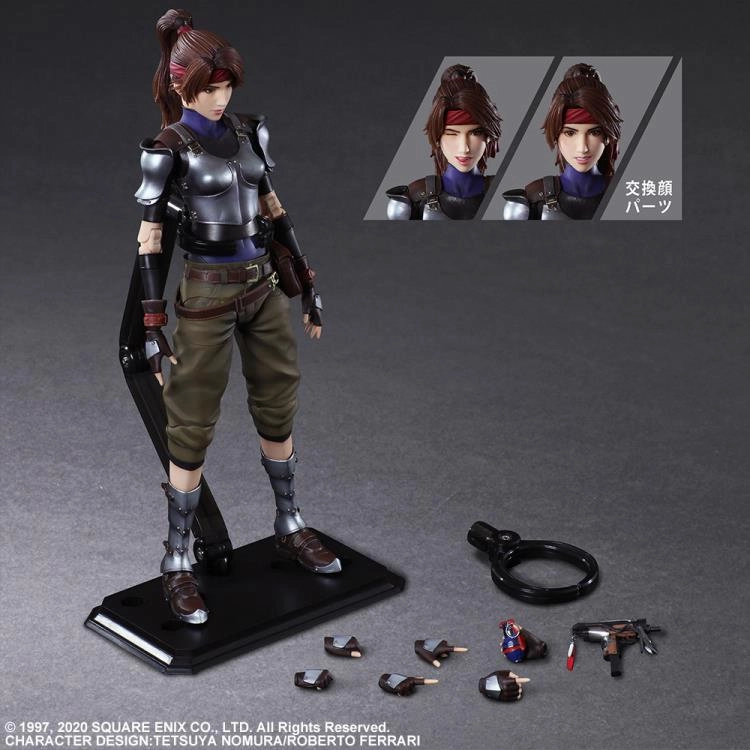 Final Fantasy VII Remake Jessie Play Arts Kai Action Figure Airplane Model Vision Statement